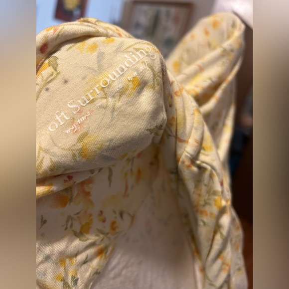 Yellow Floral Kimono Robe soft surroundings - Picture 6 of 8